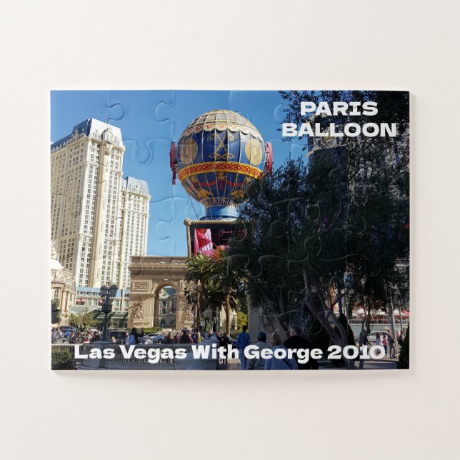 Puzzle Globo de aire caliente de la Franja de Las Vegas | (Horizontal)