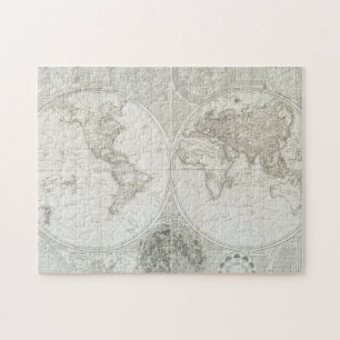 Puzzle Globo terráqueo de Samuel Dunn el 1787
