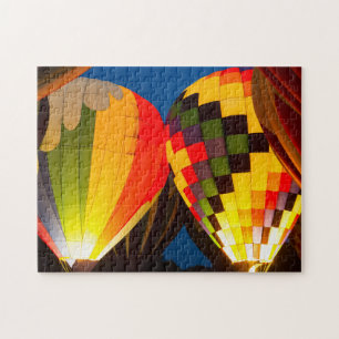 Puzzle Globos de aire caliente resplandeciente
