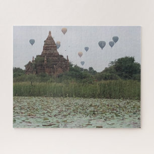 Puzzle globos de estupa de bagan