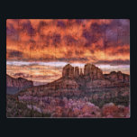 Puzzle Gloria de la Mañana Rosa<br><div class="desc">Gloria de la Mañana Rosa IV de David Drost. Presenta una imagen pacífica de los paisajes naturales contra un cielo naranja y rosa.</div>