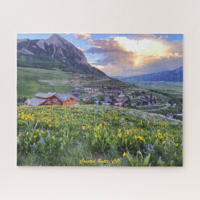 Puzzle Gloriosa visión fotográfica de Crested Butte, CO (Horizontal)