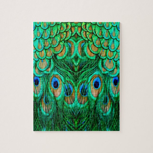 Puzzle Gloriosas plumas de pavo real (Vertical)