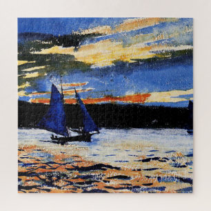 Puzzle Gloucester Sunset pintura de Winslow Homer