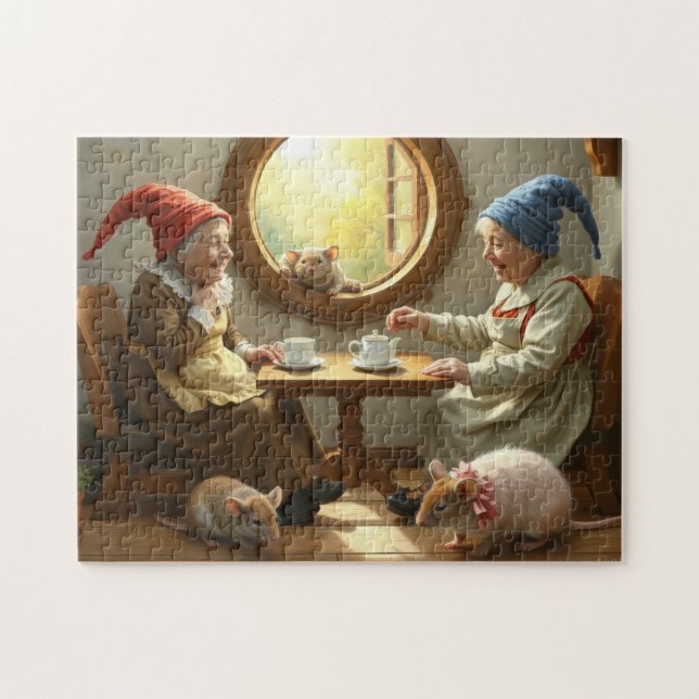 Puzzle Gnome Tea Fiesta (Horizontal)