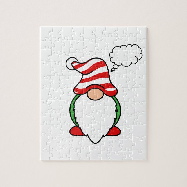 Puzzle Gnome Thought Bubble (Vertical)