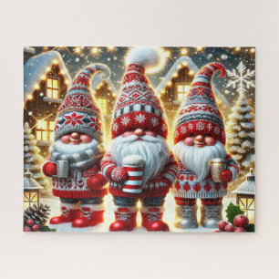 Puzzle Gnominos Navideños Lindos