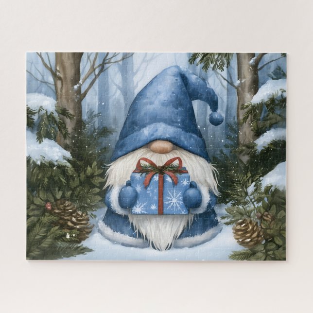 Puzzle Gnomo de regalo (Horizontal)
