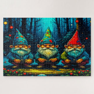 Puzzle gnomos forestales