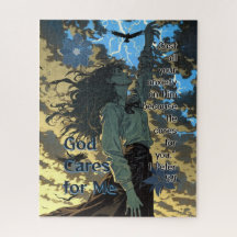 God Cares for Me - Christian Vintage Retro Anime