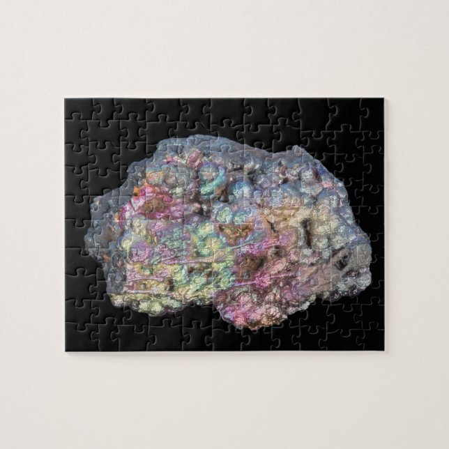 Puzzle Goethite que muestra Iridescence (Horizontal)