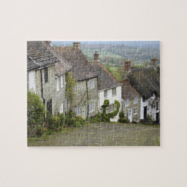 Puzzle Gold Hill, Shaftesbury, Dorset, Inglaterra, United (Horizontal)