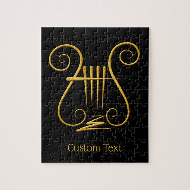 Puzzle Golden Lyre (Vertical)