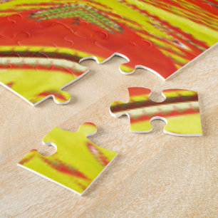 Puzzle Golden red African Traditional colors