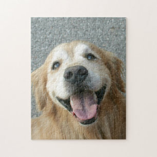 Puzzle Golden retriever sonriente
