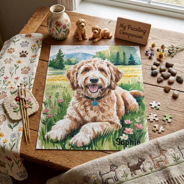 Puzzle Goldendoodle personalizado (Subido por el creador)