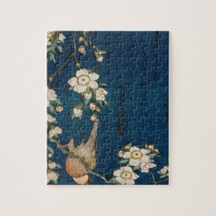 Puzzle Goldfinch y cerezo del 葛飾北斎 de Katsushika