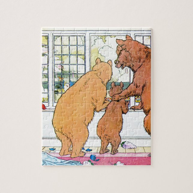 Puzzle Goldilocks y los tres osos (Vertical)
