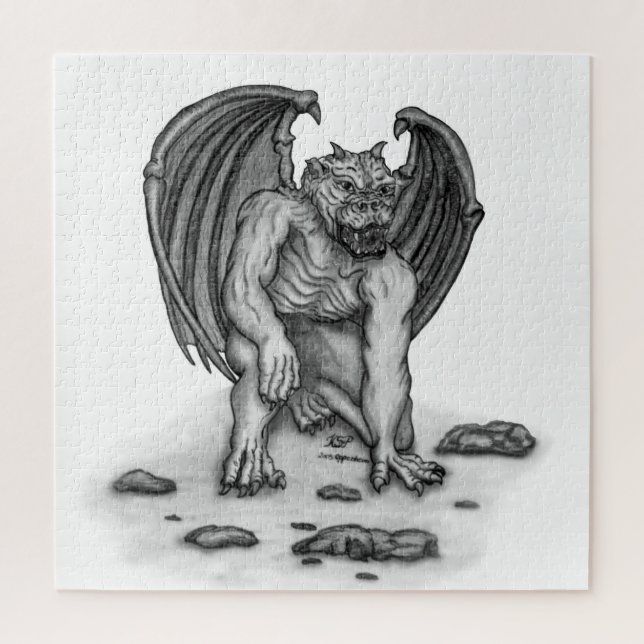 Puzzle Golem Gargoyle (Vertical)