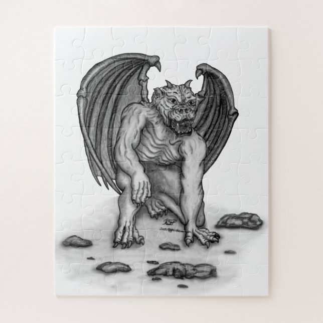 Puzzle Golem Gargoyle (Vertical)