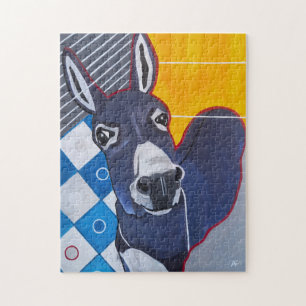 Puzzle Golpe de Burro Pintura de Alfred Fox