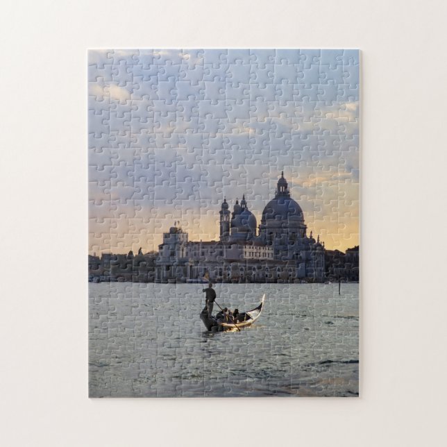 Puzzle Góndola veneciana al atardecer - Italia (Vertical)
