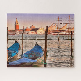 Puzzle Góndolas y veleros de Venecia, Italia