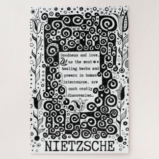 Puzzle Goodness and LOVE quote by Nietzsche