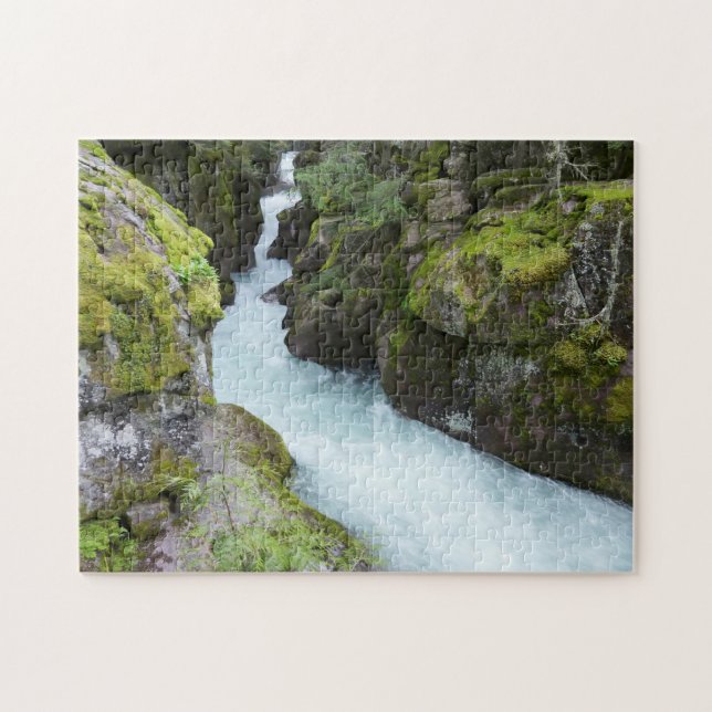 Puzzle Gorge de Avalanche I en el Parque Nacional Glaciar (Horizontal)