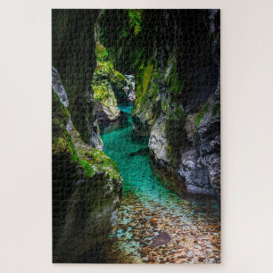 Puzzle Gorge de soca en Eslovenia