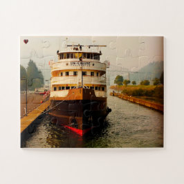 Puzzle Gorge Oregón del río Columbia.