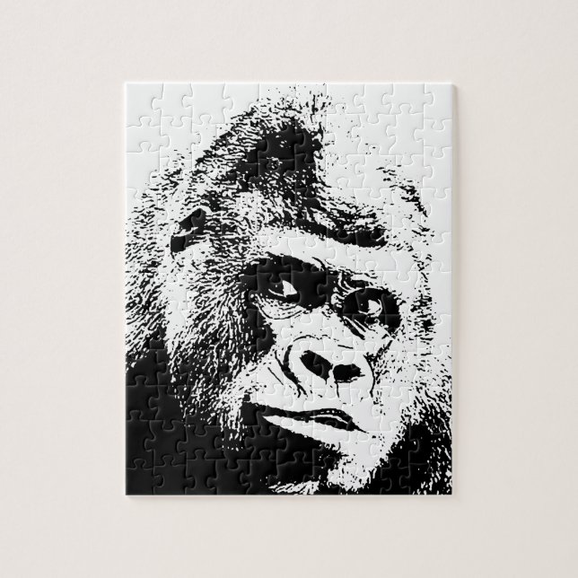 Puzzle Gorila de arte pop Animales salvajes (Vertical)