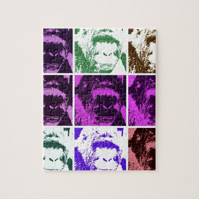 Puzzle Gorilas de arte pop (Vertical)