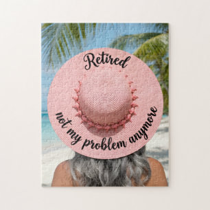 Puzzle Gorra Jubilada No Es Mi Problema Más Playa Tropica