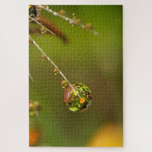 Puzzle Gota de agua en primer plano