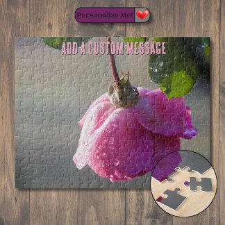 Puzzle Gota de Lluvia de Rosa Rosa