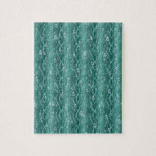 Puzzle Gotas de lluvia Metalizado verdes