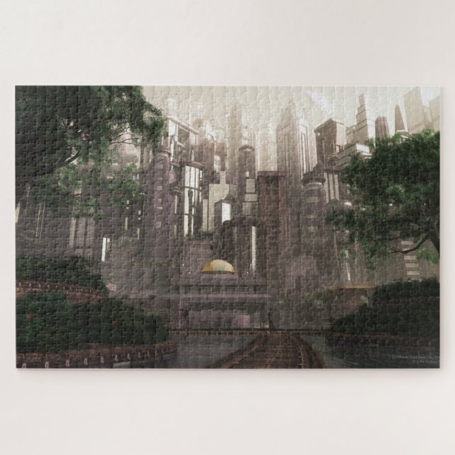 Puzzle Gotham Garden (verano) Deluxe (Horizontal)