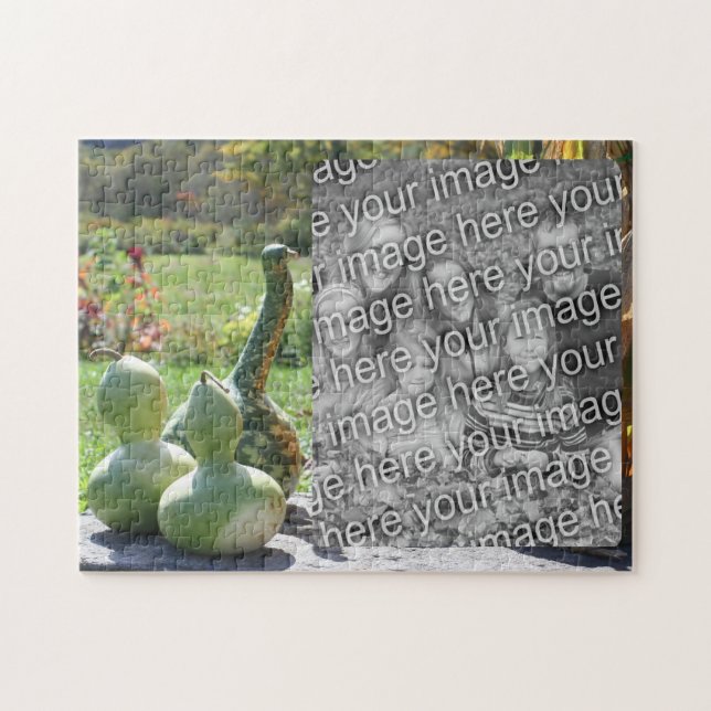 Puzzle Gouras Y Calabazas Caen Añadir Tu Foto (Horizontal)