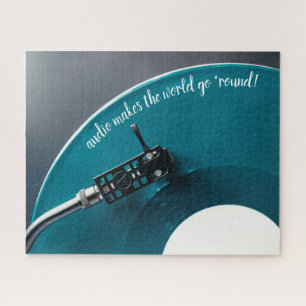 Puzzle Grabable de álbum de vinilo de audio