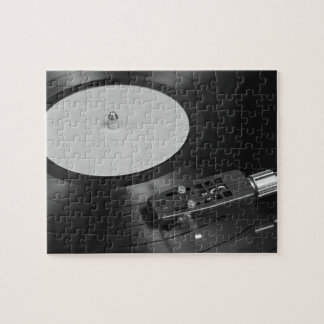 Puzzle Grabación de vinilo en una visión general giratori