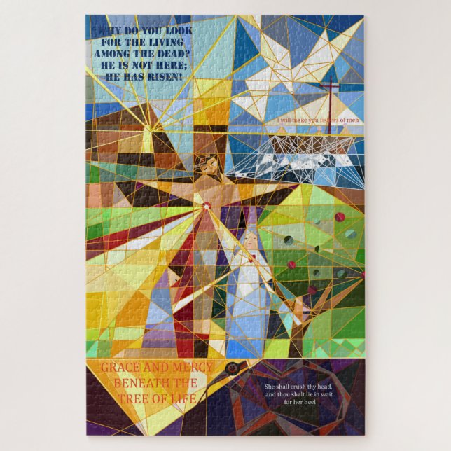 Puzzle Grace y Mercy Tree of Life (Vertical)