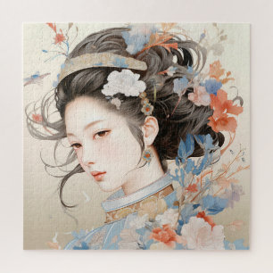 Puzzle Gracia en las mujeres chinas tradicionales