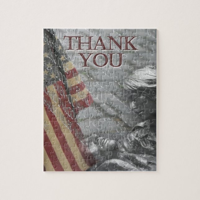 Puzzle Gracias los veteranos (Vertical)