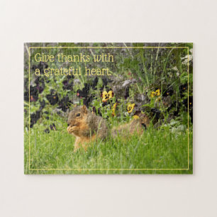Puzzle Gracias Squirrel