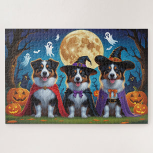 Puzzle Graciosa calabaza de los perros pastores australia