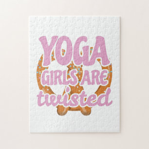 Puzzle Graciosa cita de yoga regalo Chicas de yoga son re