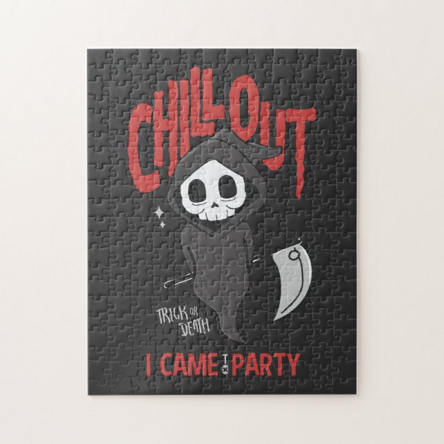 Puzzle Graciosa fiesta de Halloween de GrimReaper, un sar (Vertical)