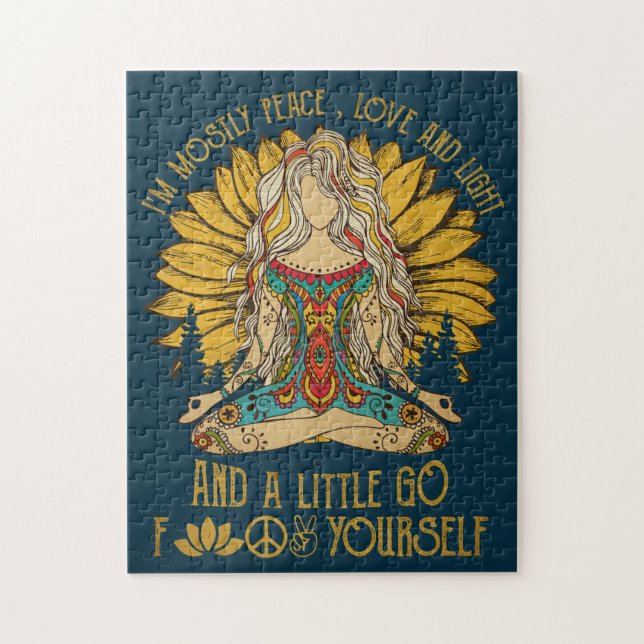 Puzzle Graciosa Hippy Peace Love Light 60 (Vertical)