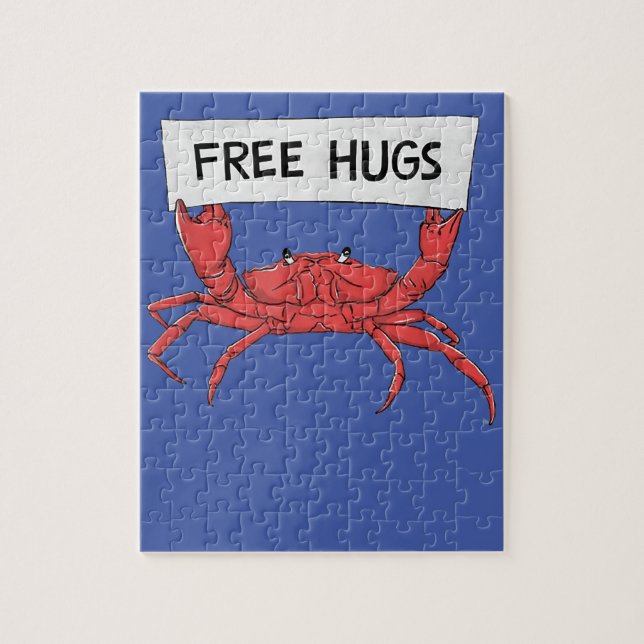 Puzzle Gracioso Abrazo Gratis Lobster de langostinos cama (Vertical)